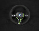 BMW S-Series Alcantara Ratt Neon Green Détails