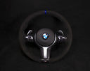 BMW F-Series Alcantara Ratt Blue Détails