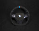 BMW E8X/E9X Alcantara/Cuir Ratt Blue Carbon