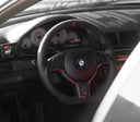 BMW E46 Cuir Wheel Roule Rouge Détails