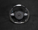 Volant Mercedes-Benz C63 AMG / G-Class – Forged Carbone & Alcantara LED – Détails Bleus Flocons Bleus | LZ Performance