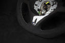 BMW E8X/E9X M-performance Alcantara Ratt White Seams Yellow Strip