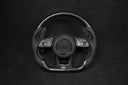 Audi B9 Carbon/Cuir Wheel White Détails