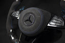 Volant Mercedes-Benz C63 AMG / G-Class – Forged Carbone & Alcantara LED – Détails Bleus Flocons Bleus | LZ Performance