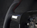 Ford Focus ST/RS MK2 Alcantara/Direction de direction en cuir Détails rouges
