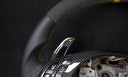 BMW E46 Cuir Wheel Wheel Détails jaunes