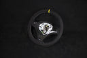 BMW E8X/E9X M-performance Alcantara Ratt White Seams Yellow Strip