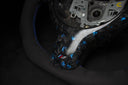 BMW E46 Leather/Alcantara volant Couvercle de volant forcé avec flocons