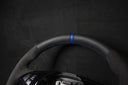 BMW E60, E61 ALCantara/Cuir Ratt Blue Détails