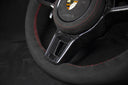 Volant Porsche 911 – Carbone & Alcantara – Détails Rouges | LZ Performance