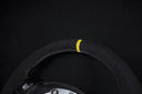 BMW E8X/E9X M-performance Alcantara Ratt White Seams Yellow Strip