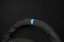 BMW E8X/E9X Alcantara/Cuir Ratt Blue Carbon