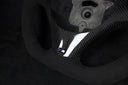BMW E8X/E9X Alcantara LED Volent M coutures en carbone Couvercle de volant